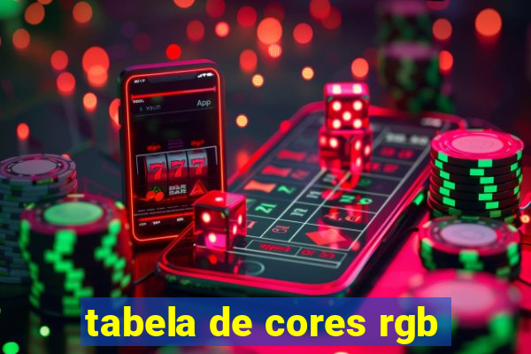 tabela de cores rgb