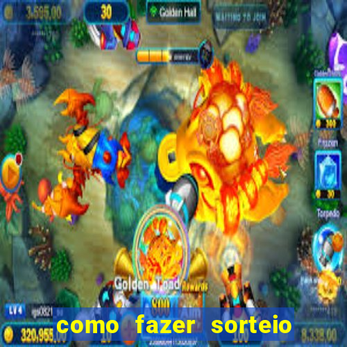 como fazer sorteio de cores online