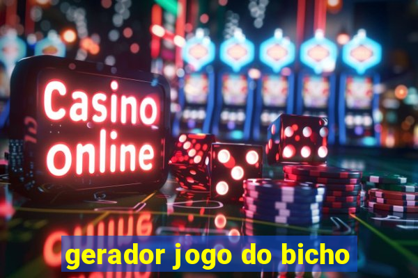 gerador jogo do bicho