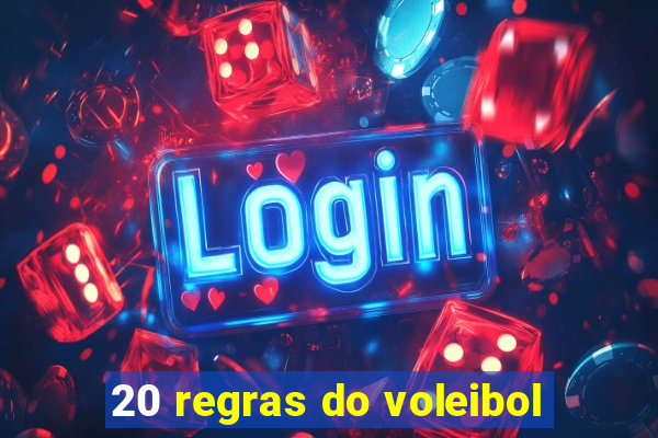 20 regras do voleibol